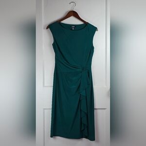 Chaps Teal Knit Classic Dress Small